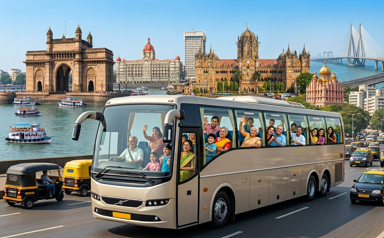 Affordable Mumbai Darshan Tour from Thane for Families and Groups with mumbaidarshanbustour